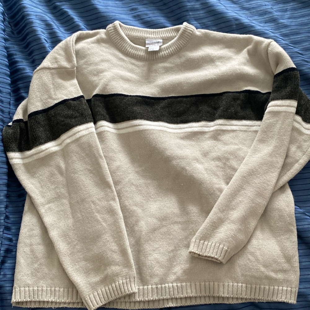 Tan emergency exit Mens sweater